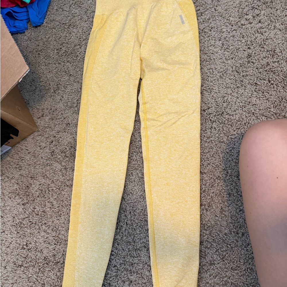 Yellow Gymshark Leggings